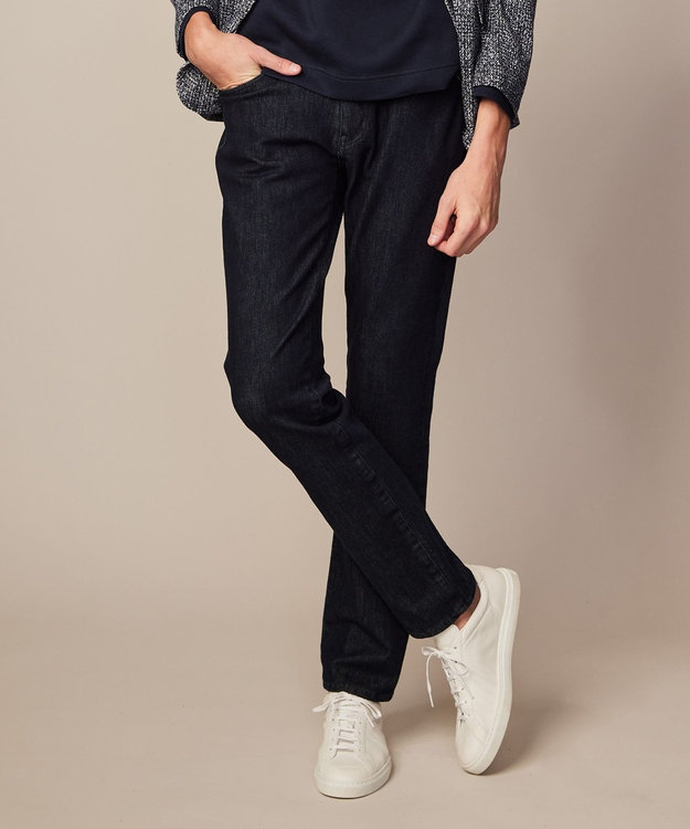 JOSEPH ABBOUD 【キングサイズ・縦横に伸びる2WAYストレッチ 】 ISKO デニム ネイビー系