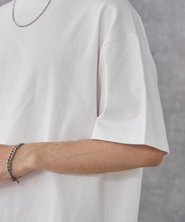 WEGO 【ユニセックス着用アイテム/綿100%/SMLXLサイズ展開】シルキーリッチヘビーコットンT ホワイト