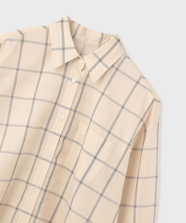 GRACE CONTINENTAL オーガン2WAYシャツ ベージュ