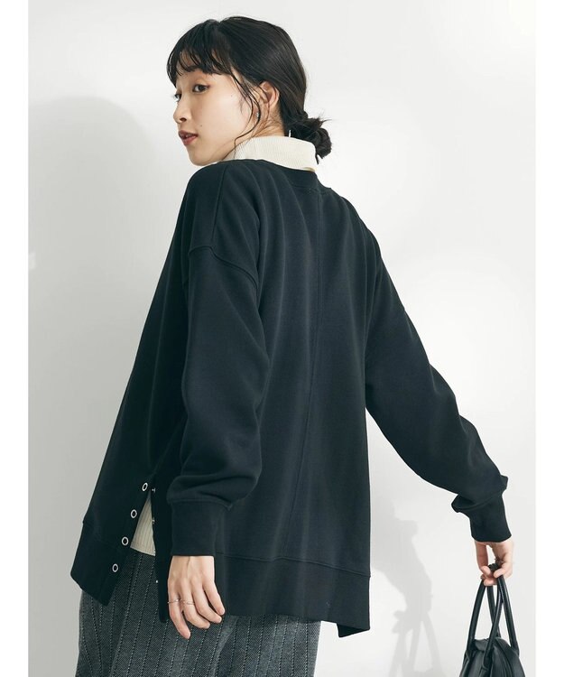 CRAFT STANDARD BOUTIQUE 裏毛リングドットプルオーバー Black