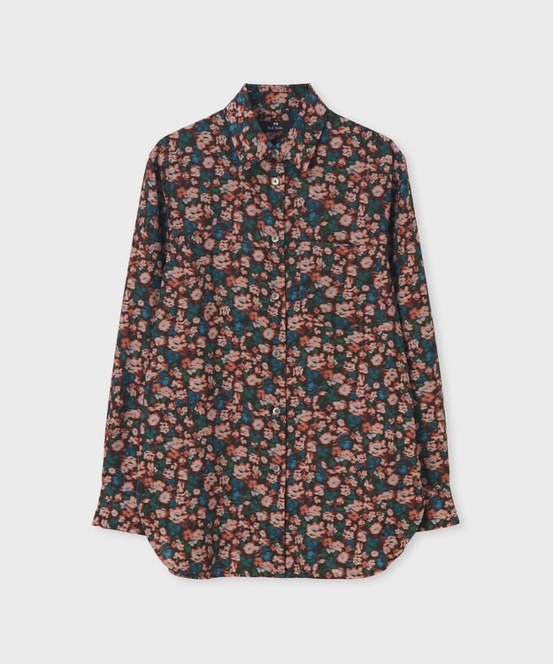 Paul Smith Tea Floral プリント シャツ コーラル