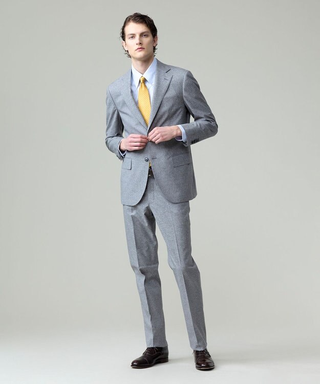 J.PRESS MEN 【WEB・一部店舗限定】プレーン スーツ ライトグレー系