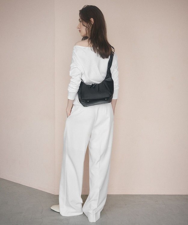 TOPKAPI 【TREASURE TOPKAPI】スムースレザー コンビ 2way ショルダー バッグ ブラック