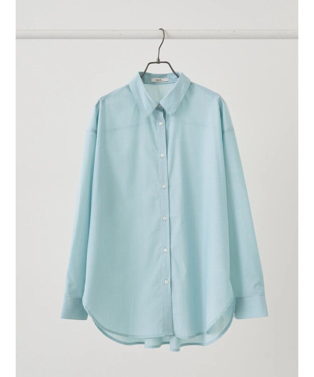 earth music&ecology ＴＲキュプラレギュラーシャツ Light Green