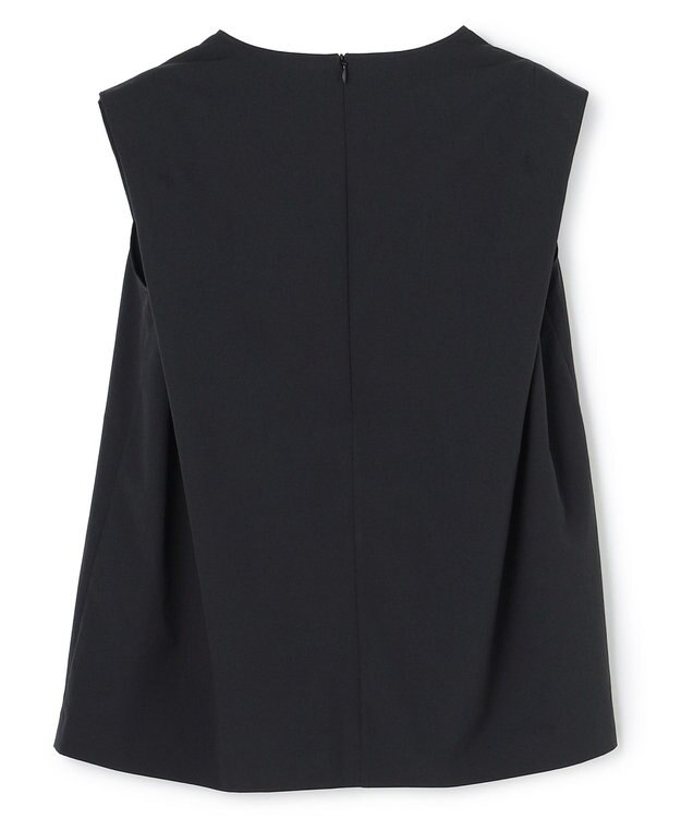 BEIGE， YANN / Vネックタックブラウス Black