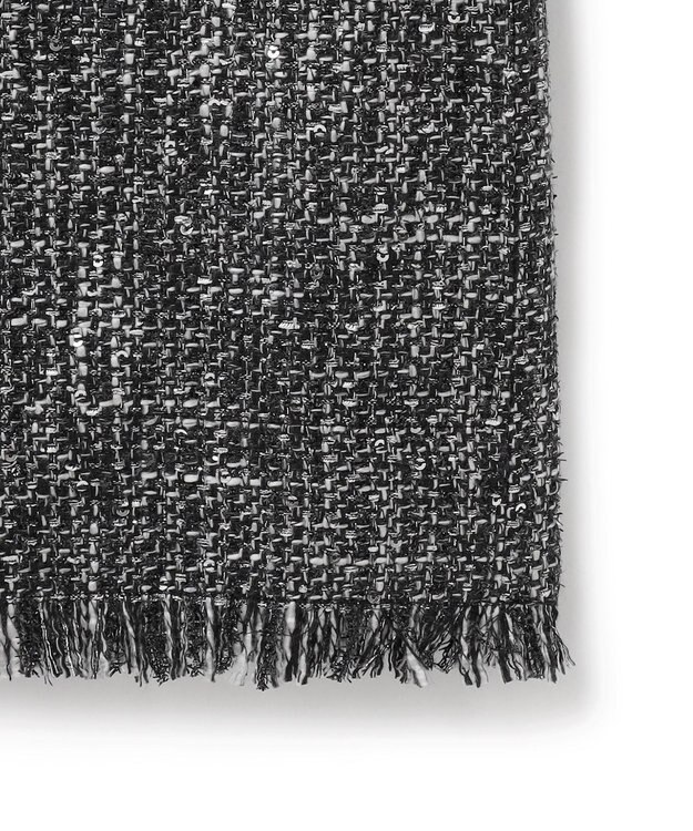 ICB 【CLASSY.1月号掲載】スパングルツイード ジャンパースカート ブラック×オフホワイト系