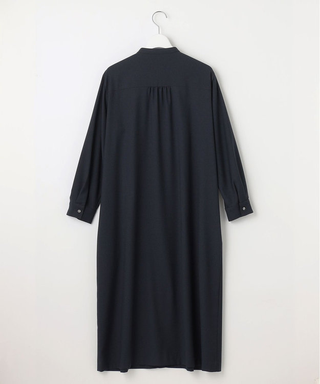 J.PRESS LADIES S 【洗える】50/2 T/Rウォッシャブルギャバ ワンピース ネイビー系