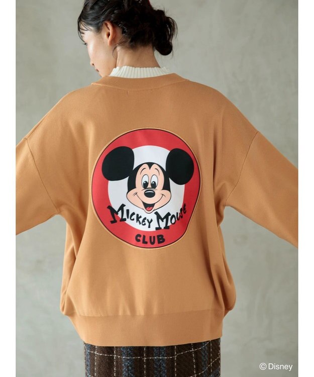 Green Parks ミッキーマウス・クラブ／パッチワークカーディガン Camel