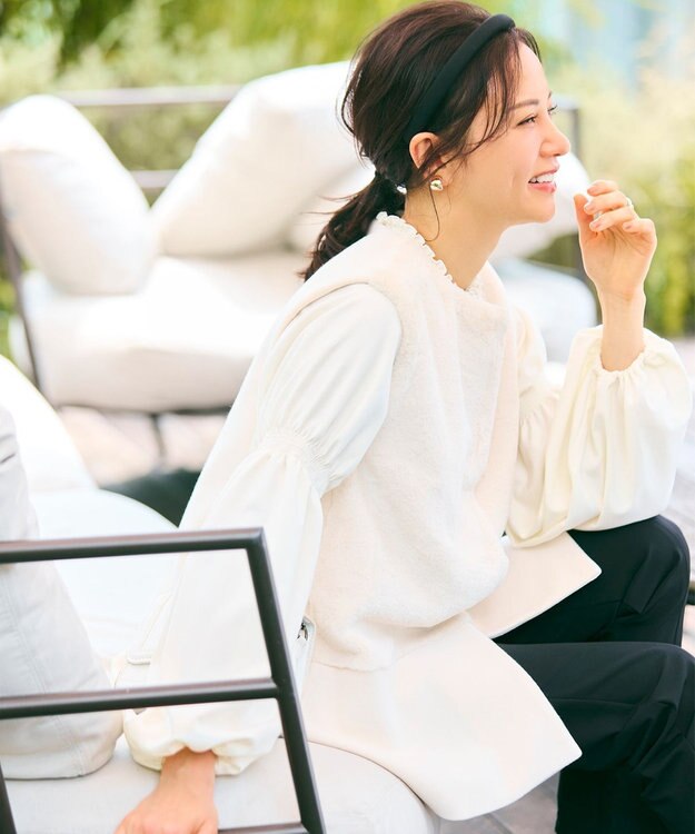 #Newans ペプラムシルエットファージレ オフ