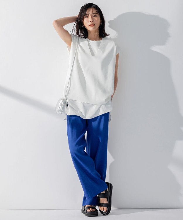 23区 【WEB限定】レザーポシェット ショルダーバッグ シルバー系