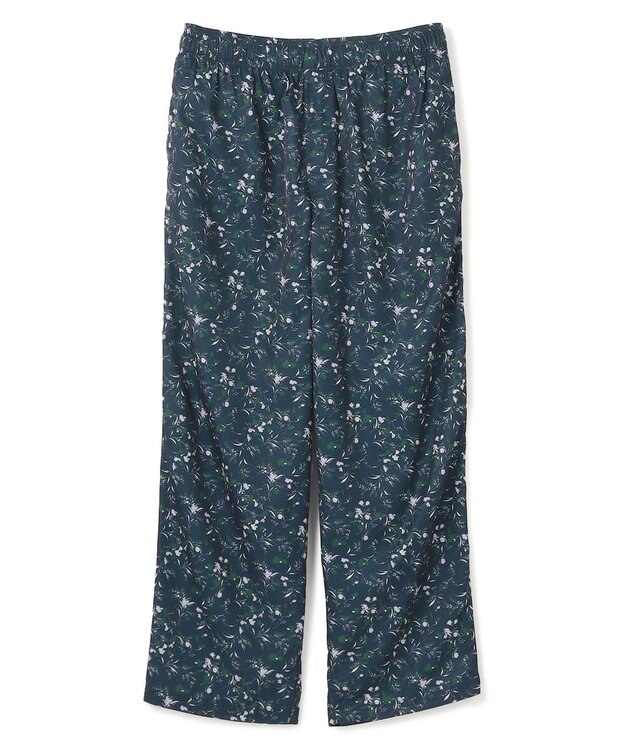 UNFILO MENS ボタニカルプリント イージーテーパードパンツ ネイビープリント