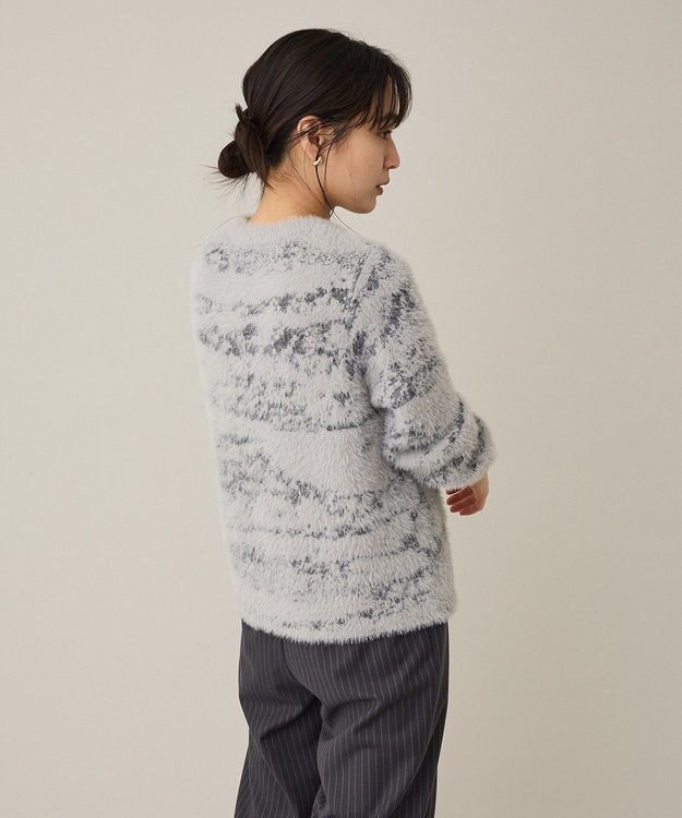 CRAFT STANDARD BOUTIQUE ニュアンス柄フェザーニットプルオーバー Gray