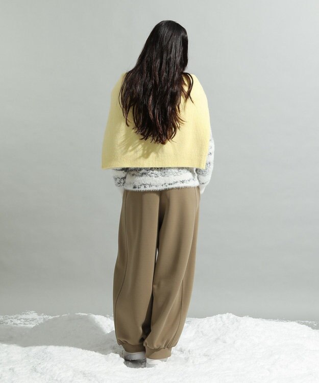 CRAFT STANDARD BOUTIQUE ニュアンス柄フェザーニットプルオーバー Ivory