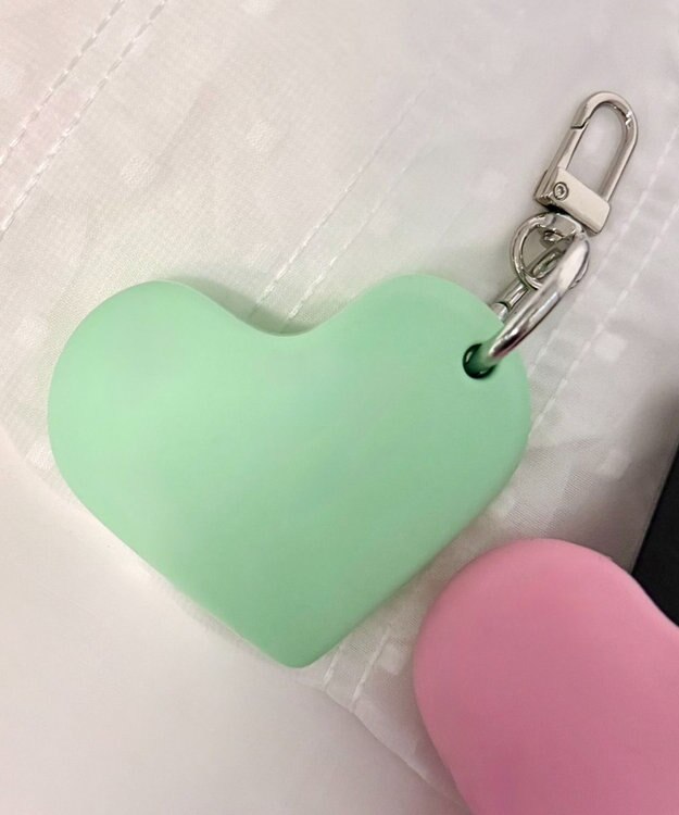 WEGO BIGハートリップチャームキーホルダー グリーンその他