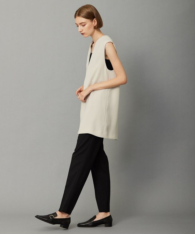 ICB L 【WEB限定カラーあり・洗える】 ライトダブルクロス べスト トープ系