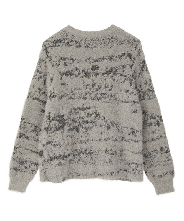 CRAFT STANDARD BOUTIQUE ニュアンス柄フェザーニットプルオーバー Gray