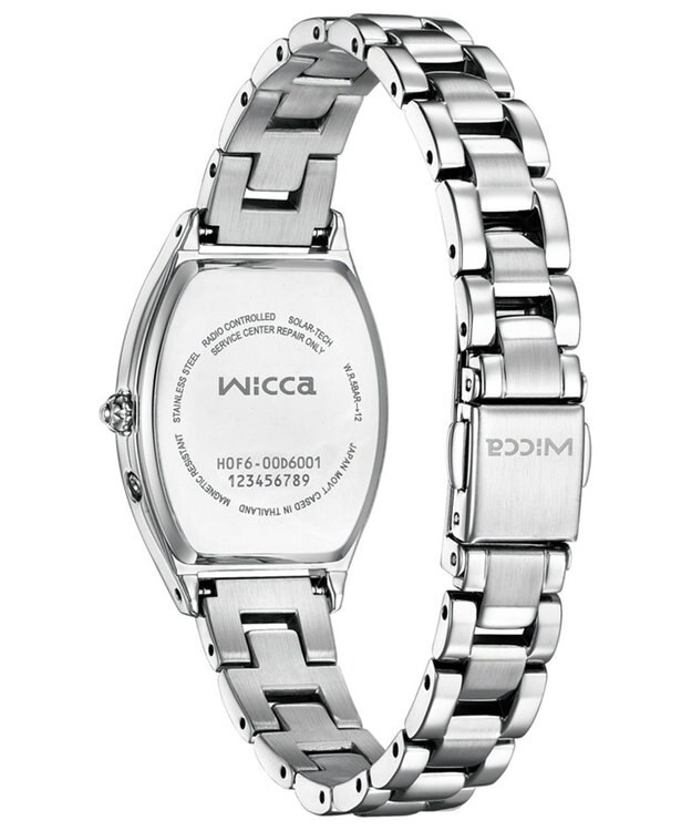 CITIZEN 【トノー型 ソーラーテック電波時計】大人可愛い 樽型ウオッチ KS4-014-11 シルバー