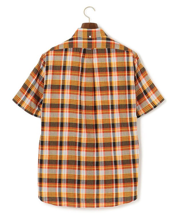 J.PRESS MEN インドマドラスチェックシャツ ライトオレンジ系3