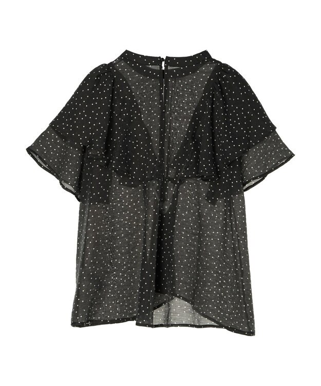 AMERICAN HOLIC 接触冷感シアーフリルブラウス Dot