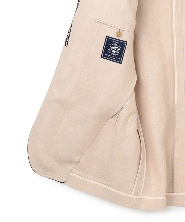 J.PRESS MEN 【J.PRESS ORIGINALS】Linen Basket 2B Club Jacket / Made in Japan アイボリー系