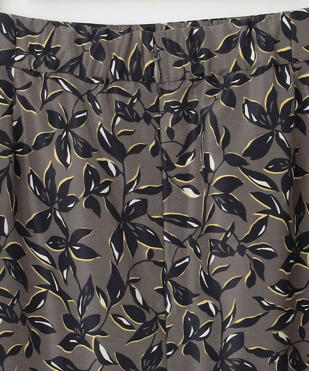 J.PRESS LADIES S 【洗える】ボタニカルプリント スカート カーキ系5