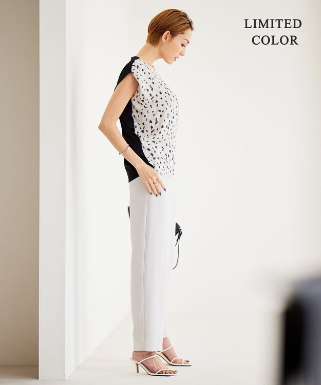 ICB 【WEB限定カラーあり・洗える】 プリントコンビ カットソー トープレオパード系［WEB限定］