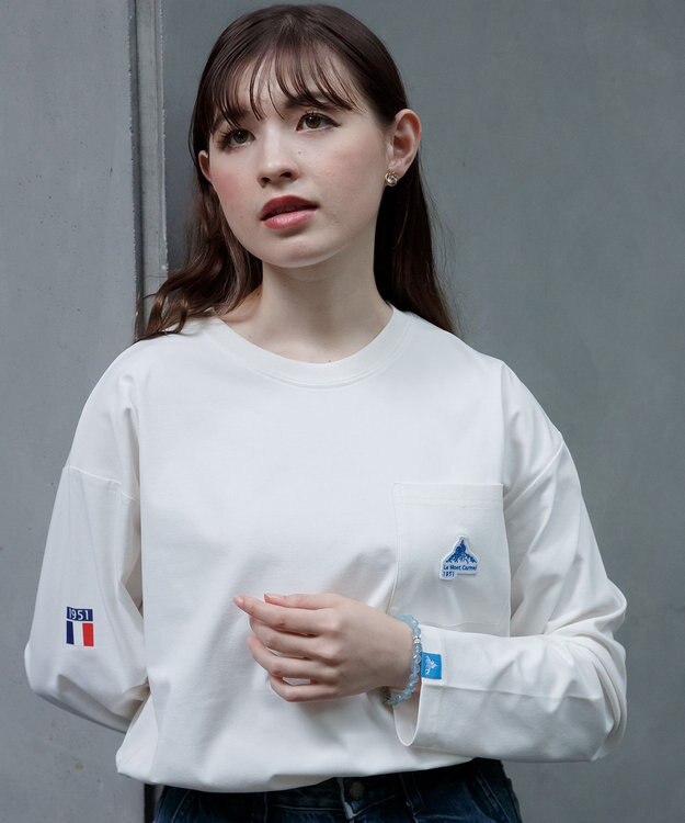 SHARE PARK LADIES 【UVケア・吸水速乾・ストレッチ・軽量 】エンブレムTシャツ（S・Mサイズ） ホワイト系