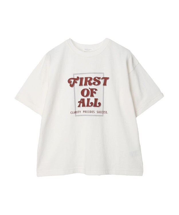Green Parks ウ゛ィンテージプリントボックスＴシャツ Off White