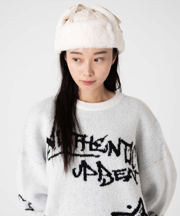 WEGO 【ユニセックス着用ITEM】フライトキャップ オフホワイト