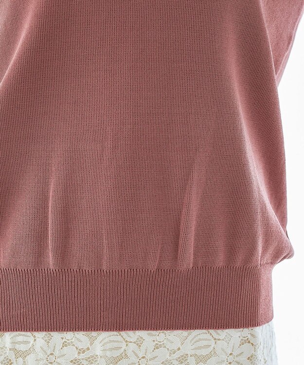 Tiaclasse 【洗える】キャンディースリーブニットトップス ピンク