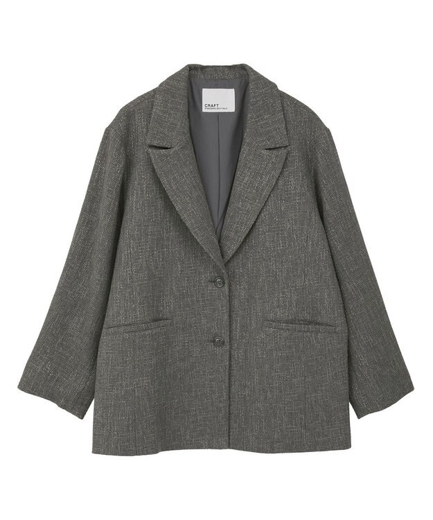 CRAFT STANDARD BOUTIQUE ツイードジャケット Charcoal Gray