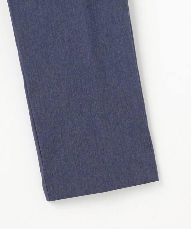 ANY SIS S エアリーストレッチ テーパードパンツ シャンブレーブルー