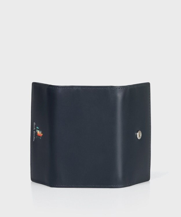 Paul Smith マーケトリーストライプラビット キーケース ネイビー
