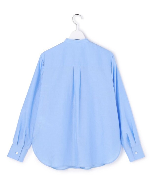 ICB 【2WAY】 セシェシルキーローン ラッフルブラウス サックス