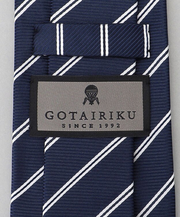 GOTAIRIKU GOTAIRIKU別注【MANTERO/マンテロ】ネクタイ_ストライプ ネイビー系1