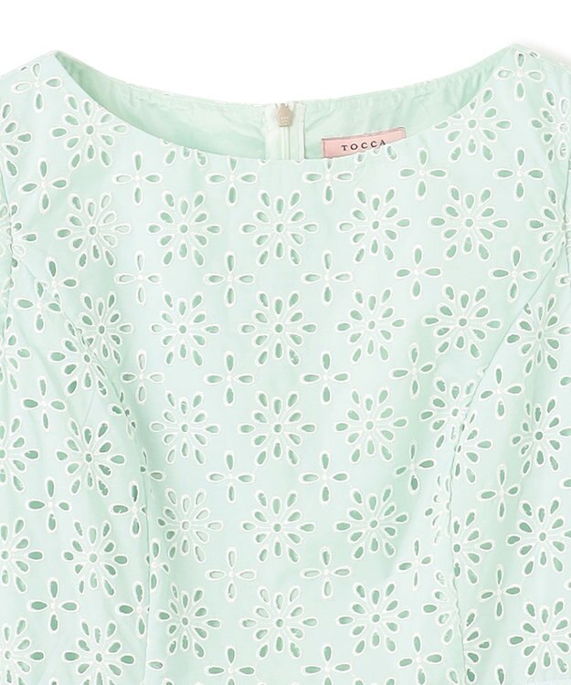 TOCCA 【00サイズあり・洗える・消臭】FLOWER STORM ドレス ミント系