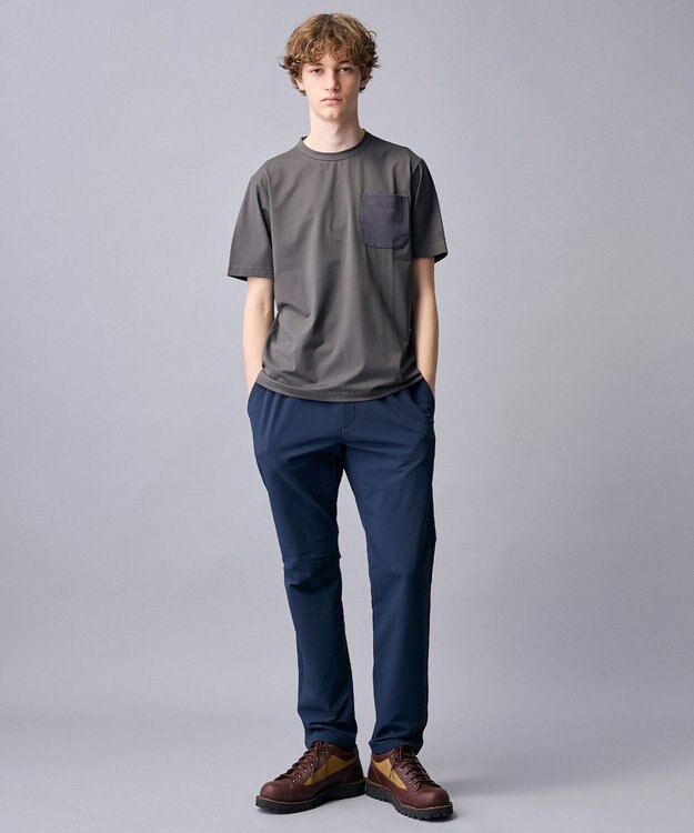 JOSEPH ABBOUD MOUNTAIN 【太陽光熱をコントロールする高機能素材】SOLAMENT ベア天竺Tシャツ グレー系