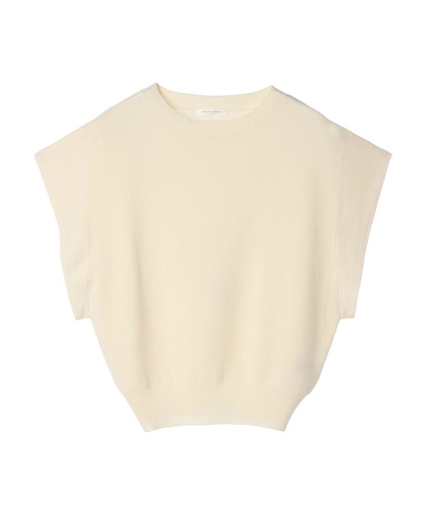 Green Parks 推しニット　フレンチスリーブニットプルオーバー Off White