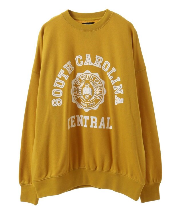 CRAFT STANDARD BOUTIQUE 【ユニセックス】裏毛プリントスウェット Mustard