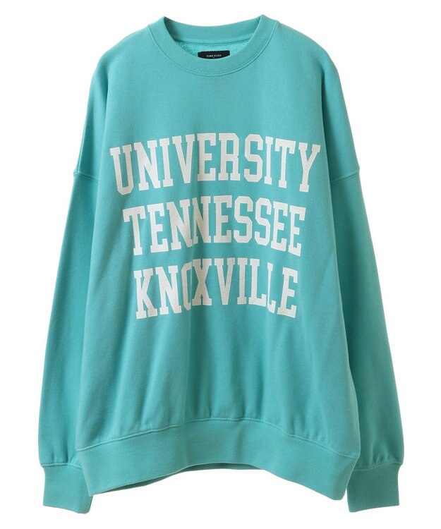 CRAFT STANDARD BOUTIQUE 【ユニセックス】裏毛プリントスウェット Blue Green