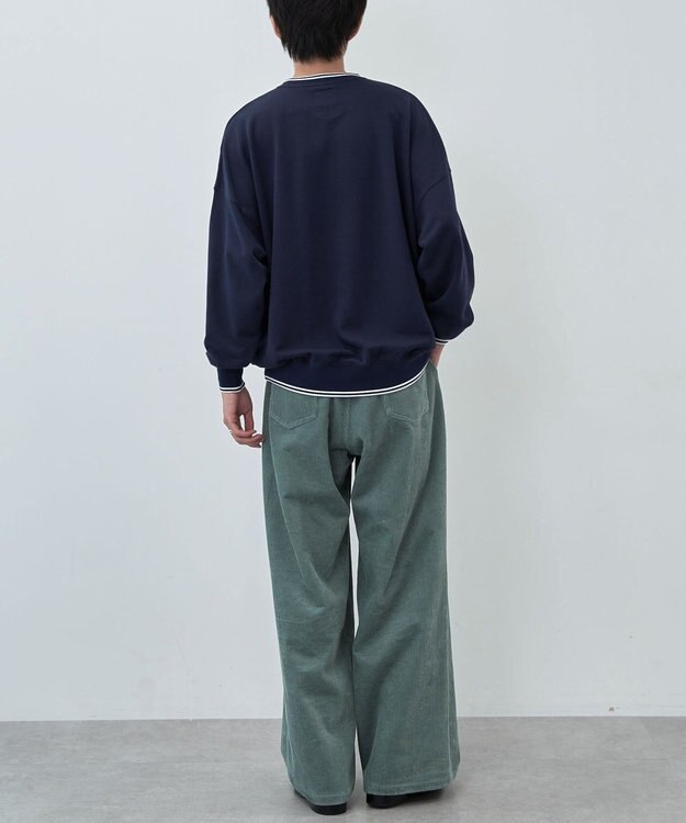 CRAFT STANDARD BOUTIQUE 【ユニセックス】裏毛プリントスウェット Navy