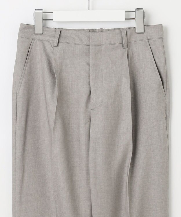 J.PRESS LADIES L 【セットアップ対応・洗える・UVケア・速乾】 OXIJEWELストレッチ テーパード パンツ ライトグレー系