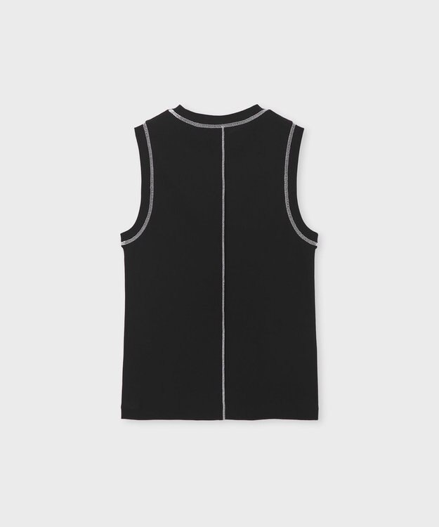 Paul Smith コントラストステッチ ノースリーブ ブラック