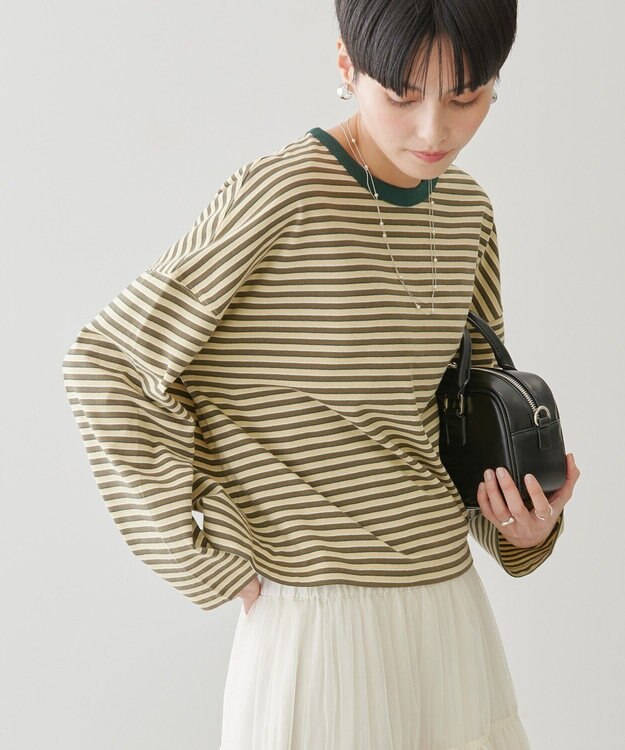 AMERICAN HOLIC マルチボーダーカットプルオーバー Yellow