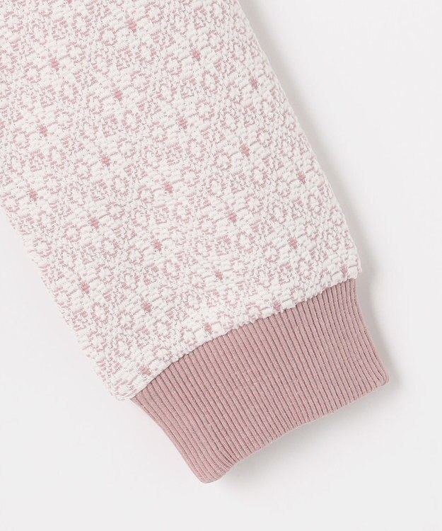 組曲 KIDS 【110-140㎝】 フロストフラワージャガード ワンピース ラベンダー