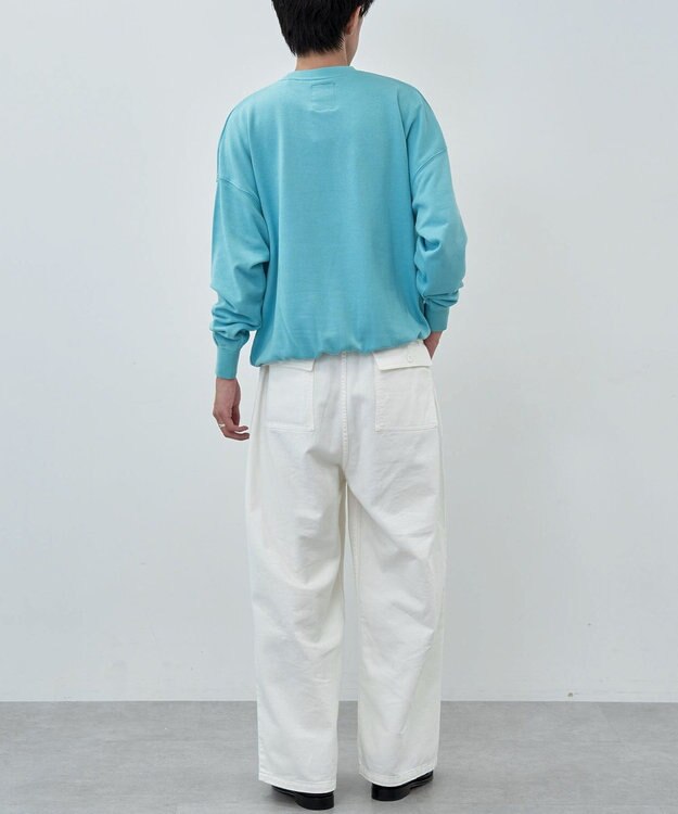 CRAFT STANDARD BOUTIQUE 【ユニセックス】裏毛プリントスウェット Blue Green
