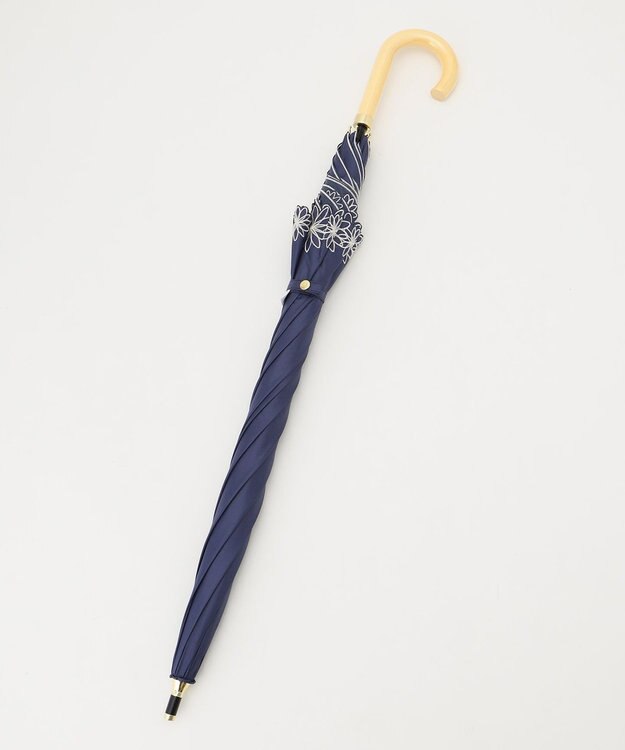 ANY SIS 【WEB限定】遮光ドームリムフラワー パラソル ネイビー