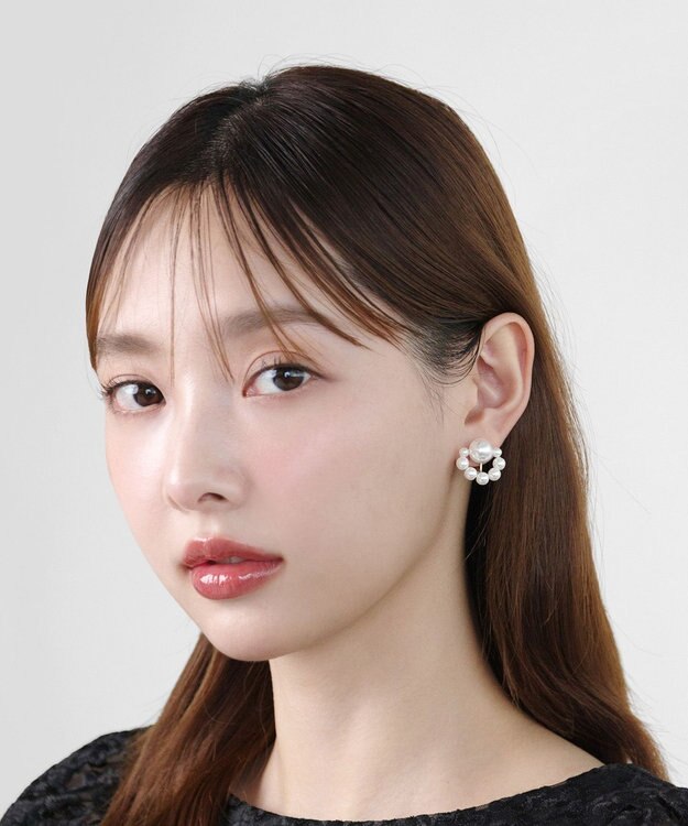 TOCCA LACE PEARL EARRINGS イヤリング ホワイト系