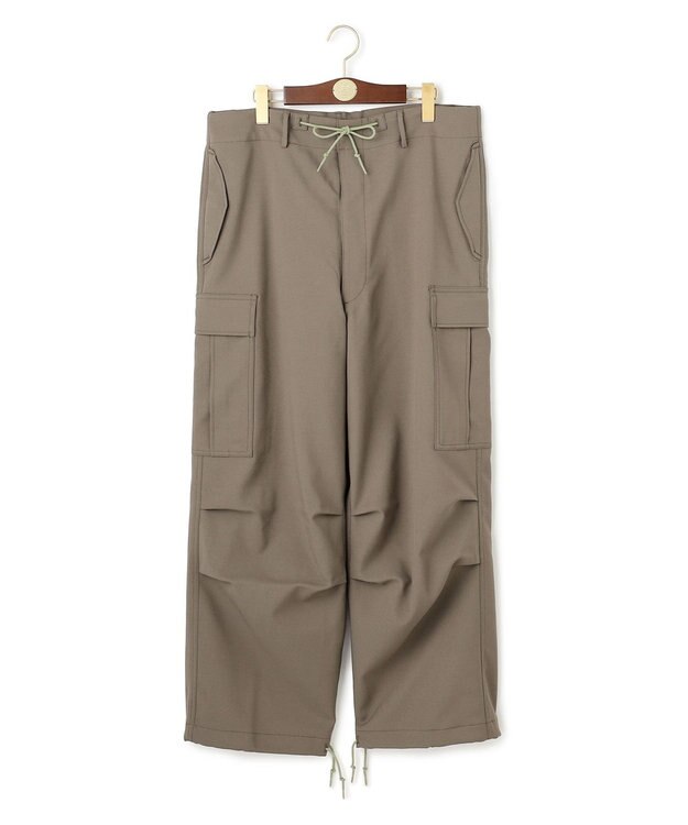 J.PRESS MEN 【J.PRESS ORIGINALS】【UNISEX】Polyester Aero Twill Easy Cargo Pants ダークグリーン系