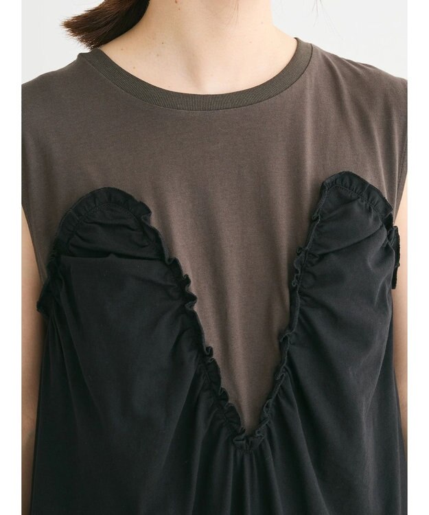 Green Parks ・ＳＵＧＡＲ　ＳＰＯＯＮ　【ＣＯＯＬ】ドッキングワンピ Charcoal Gray